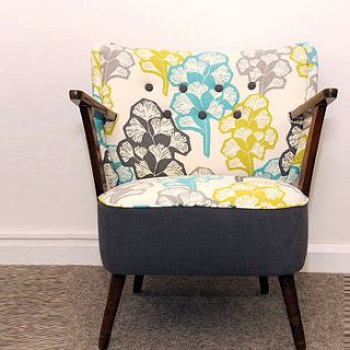 vintage mid century retro cocktail chair by uniquely eclectic