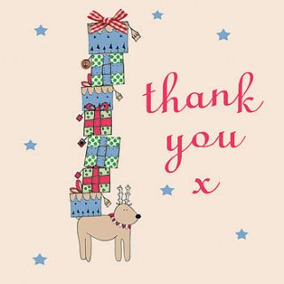 christmas thank you cards by laura sherratt designs