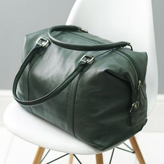 leather holdall travel bag  by holly rose
