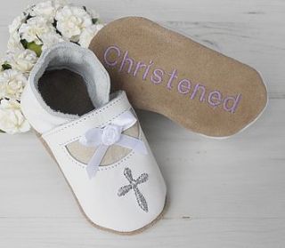 personalised mary jane christening shoes by born bespoke