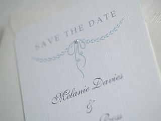 personalised 'elegant' save the date cards by beautiful day