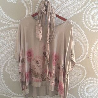 brown floral tunic by law and company decorative living