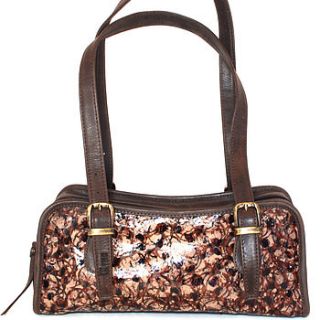 tibana leather bag with buckle straps by incantation home & living
