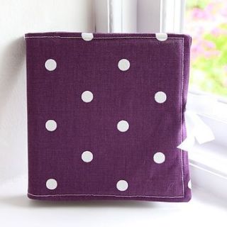 square fabric notebook by little crooked house