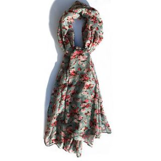 ditsy floral print scarf by handmade by hayley