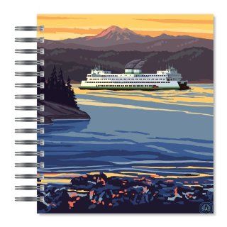 ECOeverywhere Puget Sound Picture Photo Album, 18 Pages, Holds 72 Photos, 7.75 x 8.75 Inches, Multicolored (PA11899)  Wirebound Notebooks 