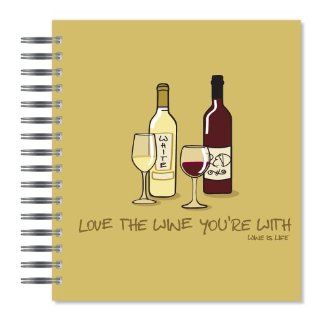 ECOeverywhere Love the Wine You're With Picture Photo Album, 18 Pages, Holds 72 Photos, 7.75 x 8.75 Inches, Multicolored (PA12715)  Wirebound Notebooks 