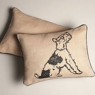 bertie jute cushion by plum & ashby