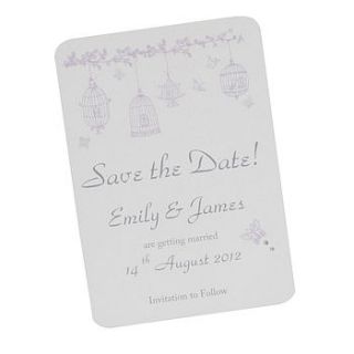 personalised heidi save the date card by dreams to reality design ltd