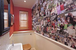 personalised random photo collage wallpaper by life on a wall