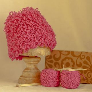 loopy hat knitting kit by the mercerie