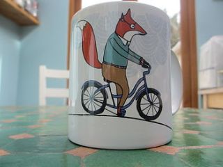 cycling adventure ceramic mug by boodle