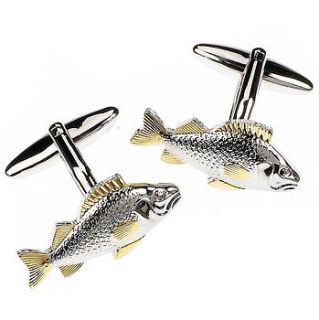 fish cufflinks by me and my sport