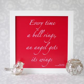 'angel gets its wings' framed quote art print by the green gables
