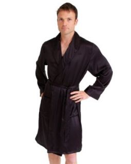 Short silk men's dressing gown The House of Silk Clothing