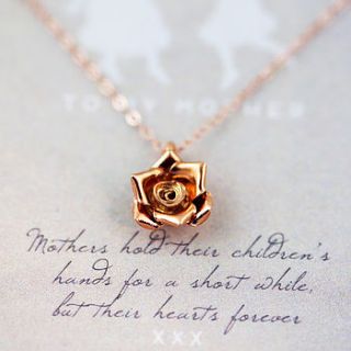 mother's day wild rose necklace by j&s jewellery