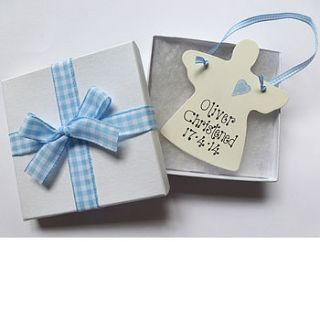 personalised angel christening gift box by country heart