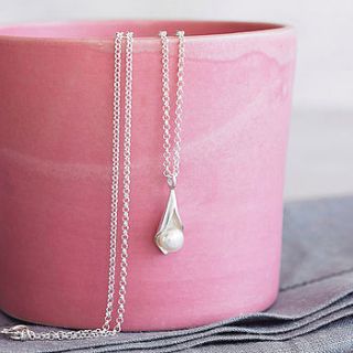 calla lily pendant by emma kate francis