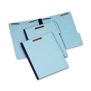 Globe Weis Pressboard File Folder with 2 Fasteners, 1 Inch Expansion, 1/3 Tabs, Letter Size, 25 Pack, Blue, (615F21 3BLU)  Top Tab Classification Folders 