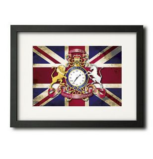 royalty has arrived personalised clock print by watermark