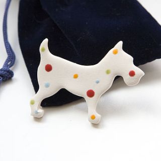 dog lovers gift brooch by badgers badgers
