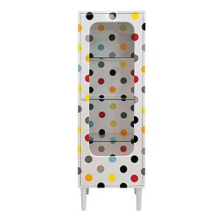 polka dot glass fronted cabinet by out there interiors