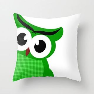 green owl cushion cover by indira albert