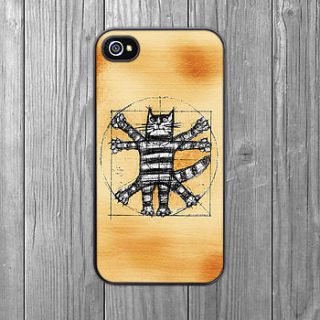 vitruvian cat iphone case by crank