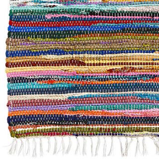 recycled cotton rag rug runner by idea home co