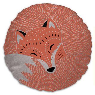 fox creature cushion by solitaire