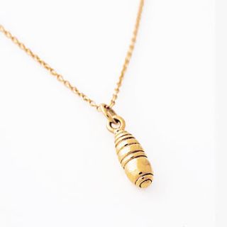 gold cocoon pendant necklace by strange of london jewellery