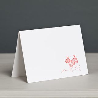 leaping scottish terrier letterpress card by forever foxed