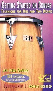 Getting Started on Congas Technique for One and Two Drums [VHS] Bobby Sanabria, Mario Rodriguez, John DiMartino Movies & TV
