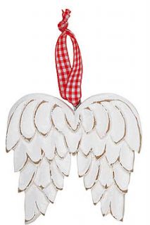 distressed wood angel wings by the contemporary home