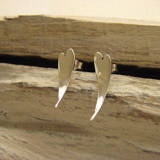 sweeping heart earrings by tigerlily jewellery