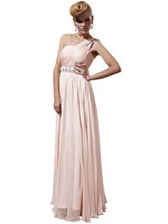one shoulder roman style bridesmaid dress by elliot claire london