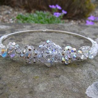 genuine vintage piece crystal tiara by bunny loves evie