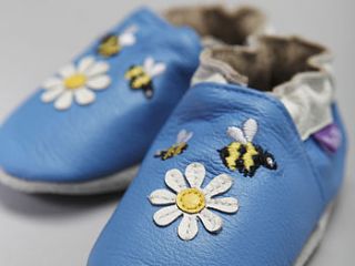 busy bees soft leather baby shoes  by pre shoes
