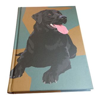 a5 hardback notebook with cow by velvet brown