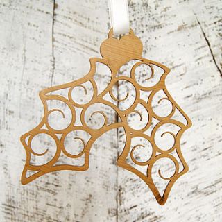 packs of holly christmas decorations by urban twist