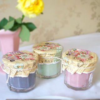 bougies la francaise vintage garden jam pot jar candles by olivia sticks with layla