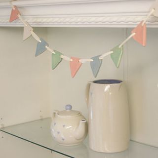 ceramic bunting by juliet reeves designs