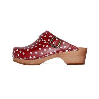 child's dotty clogs by kitty clogs