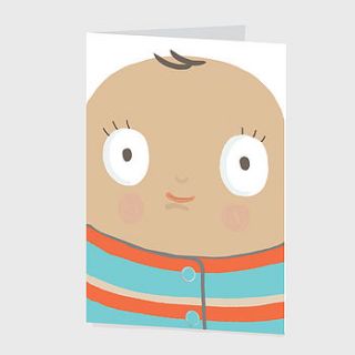 'new baby' greeting's card by sarah ray