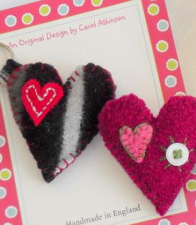 recycled felt mittens by carol atkinson textiles