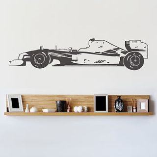 formula one racing car vinyl wall sticker by oakdene designs