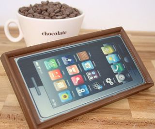 phone addict belgian milk chocolate gift by unique chocolate
