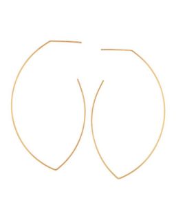 Gold Fill Teardrop Open Wire Earrings