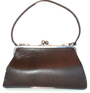 tibana vintage leather clutch bag by incantation home & living