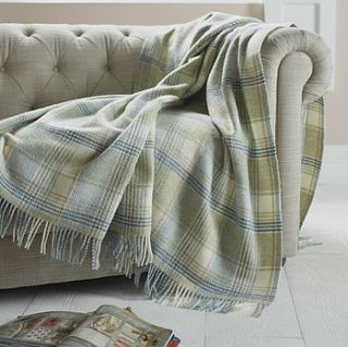 huntingtower design wool throw by the wool room